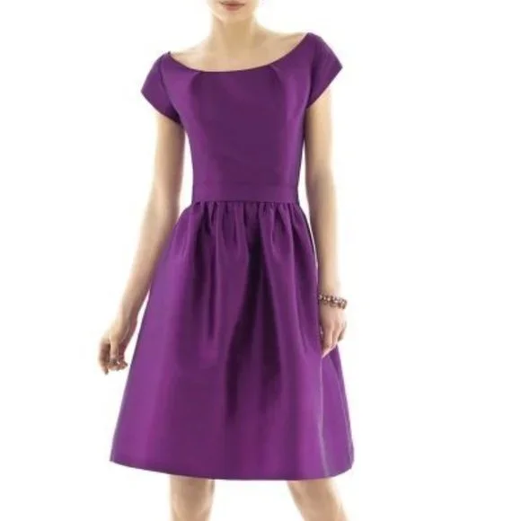 ALFRED SUNG | Dresses | Alfred Sung Magenta Cocktail Dress | Poshmark